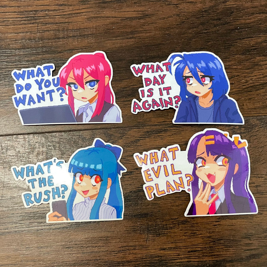 Penny "What's the Rush?" Clear Sticker