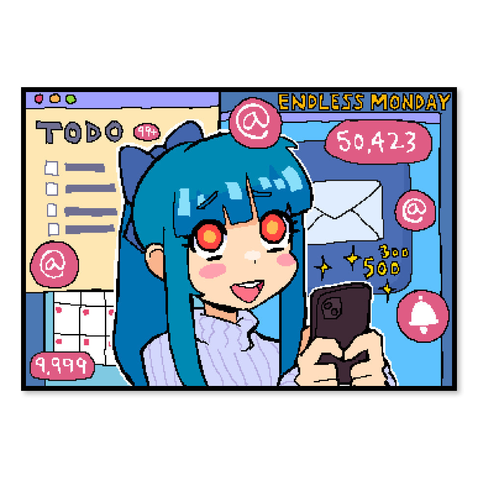 Penny's Busy Day Sticker