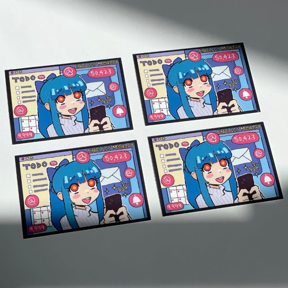 Penny's Busy Day Sticker