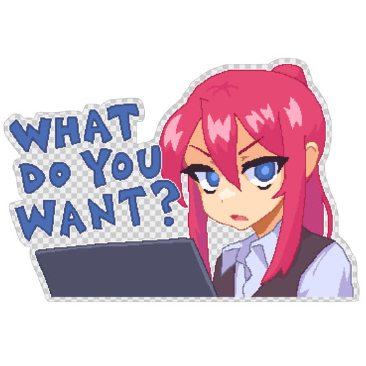 Hana "What Do You Want" Clear Sticker